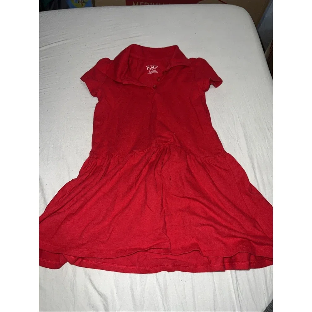 The Children's Place Girls 4T Red School Uniform Dress